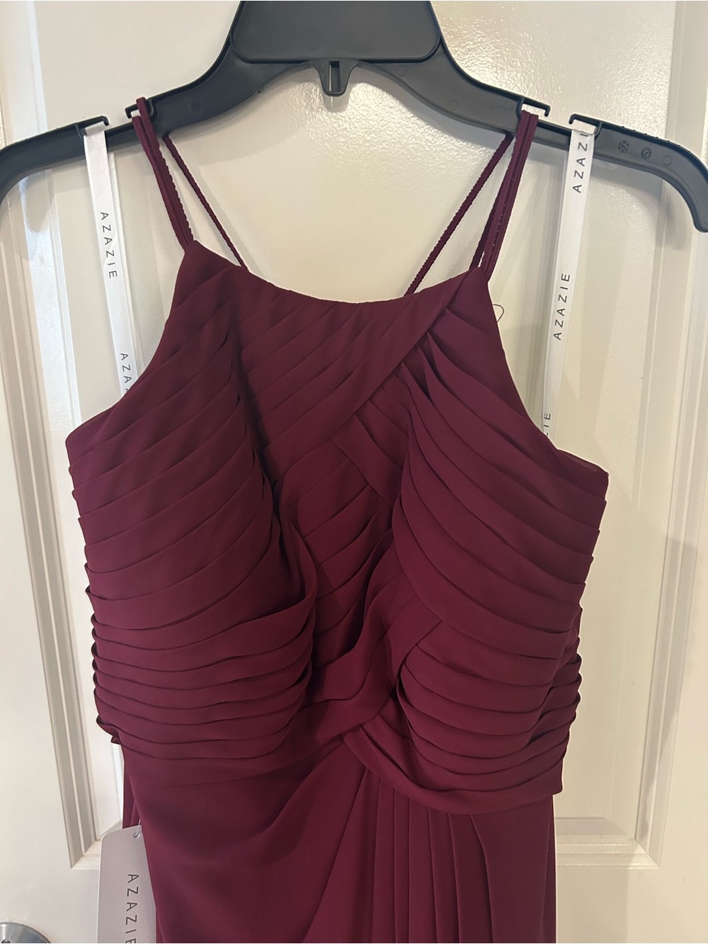 Azazie Ginger Allure Cabernet Maxi Dress NWT - Picture 5 of 15